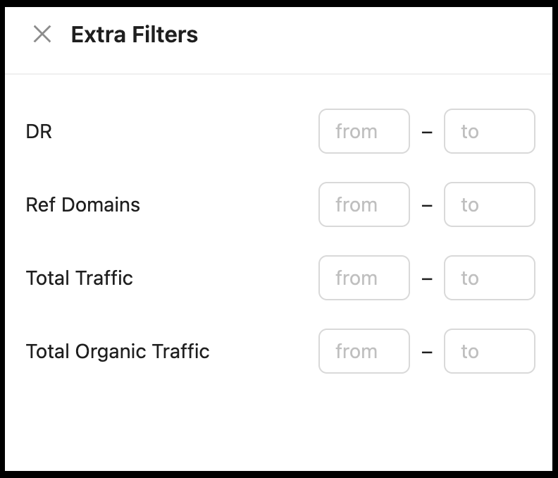 FatGrid Marketplace extra filters
