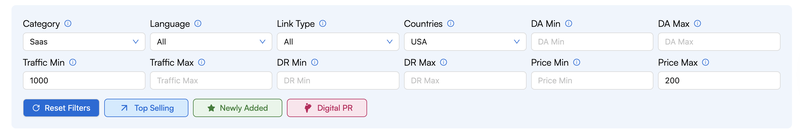 VefoGix filters on its platform