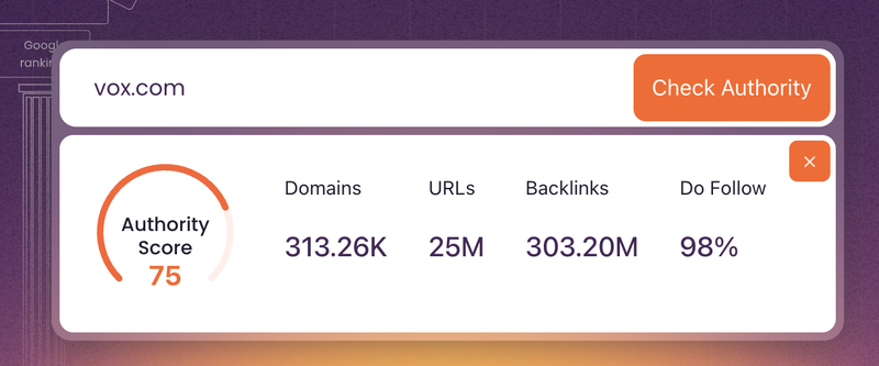 Xamsor Authority Checker Example