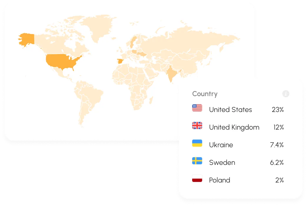 Website Traffic by Country